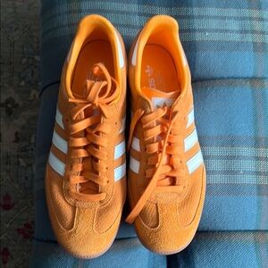 Adidas Bright Orange Trainers with White Accents